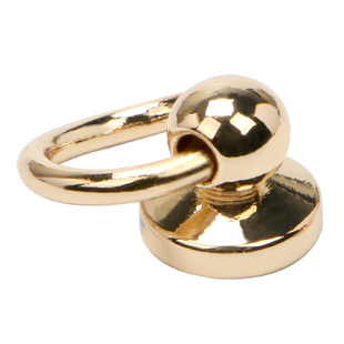 黄铜带环和尚头金属奶嘴钉箱包配件带圈拉环扣钉手机壳链条包辅料