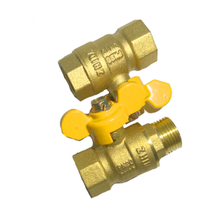 加厚4分内外丝碟柄铜球阀2分3分DN15蝴蝶柄直通阀 气阀 水阀开关