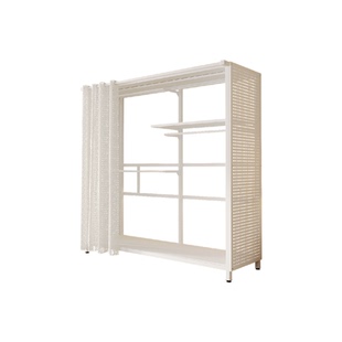 全挂式衣柜卧室家用简易组装金属洞洞板出租房小户型省空间挂衣橱