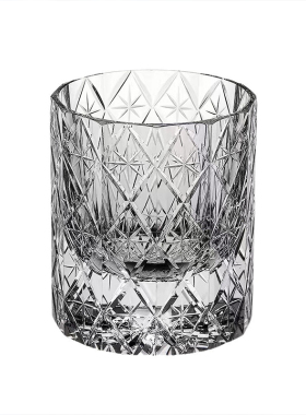 高端手工雕刻K9水晶威士忌杯