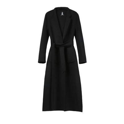 赫本风羊绒大衣修身显瘦毛呢外套