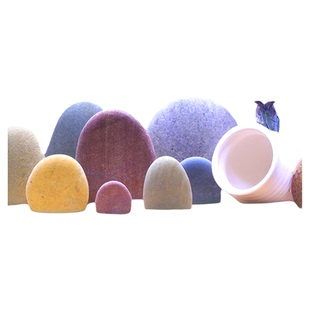 天然长江彩石鱼缸石造景装饰石头装饰彩色鹅卵石摆件叠石水草陶罐