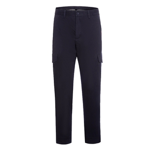 斯密特保罗春季新款男士休闲裤 直筒修身棉潮流青年工装九分裤子