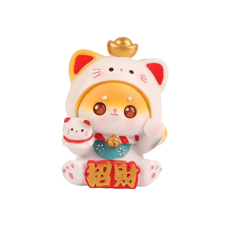 招财猫桌面装饰小摆件树脂玩偶