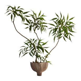 海虹雅林宋氏美学中古仿真绿植室内客厅桌面高端永生装饰摆件盆栽