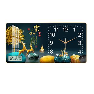 装饰画轻奢静音时钟现代钟表挂钟客厅家用时尚2026年新款餐厅钟