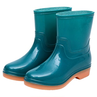 干农活雨鞋加绒防水防滑耐磨耐用耐脏防污种地种植田间雨靴秋冬女