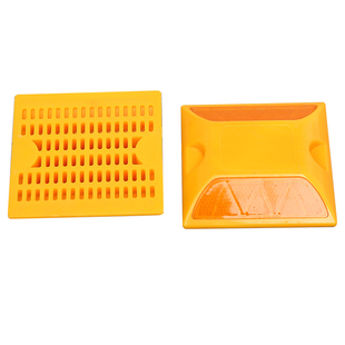 铸铝道钉单双面塑料突起路标全铝反光标公路减速带指引方形轮廓标