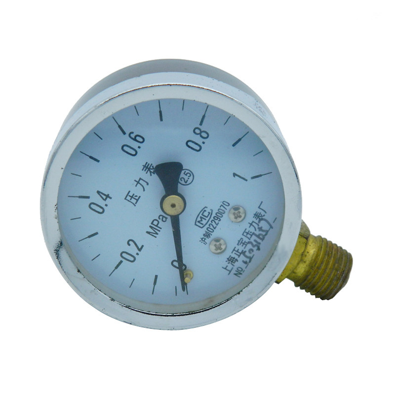 压力表Y60 0-1mpa 水压油压压力表0-0.4mpa弹簧管压力表0-1.6map