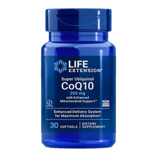 现货美国life extension还原型辅酶Q10泛醇200mg30粒