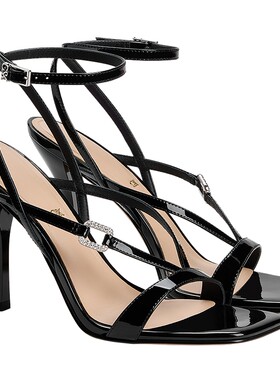 方头高跟亮钻凉鞋CHARLES&KEITH