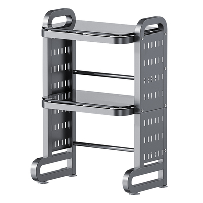 易清洁玻璃面板厨房微波炉置物架