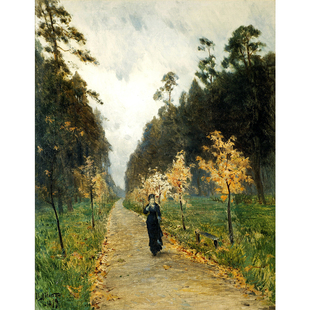 伊萨克·列维坦油画高清临摹资料喷绘印刷装饰画JPG大图素材80幅