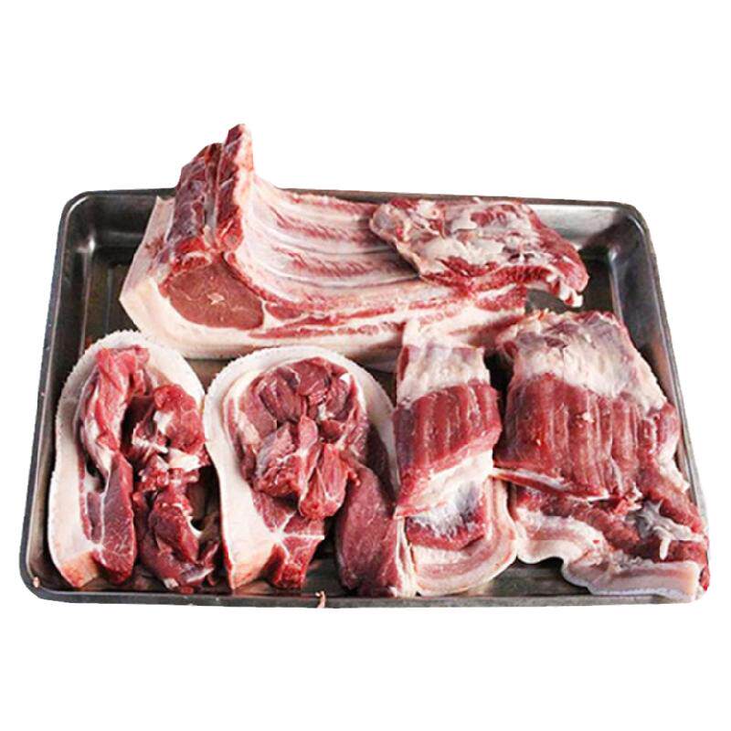 【农村年猪】大别山农家散养黑毛猪肉新鲜土猪肉前后腿肉肋条排骨