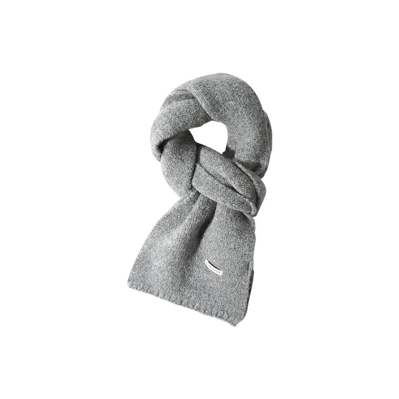 CACUSS秋冬季女士含羊毛小围巾针织围脖多色保暖百搭情侣闺蜜送礼