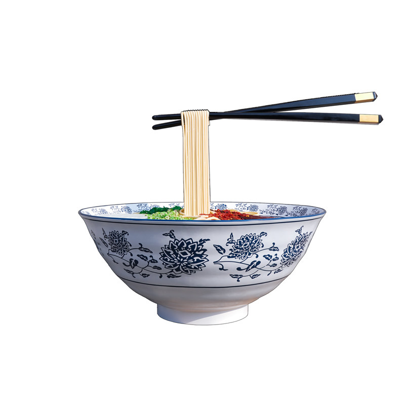 大型雕塑放大仿真牛肉面模型