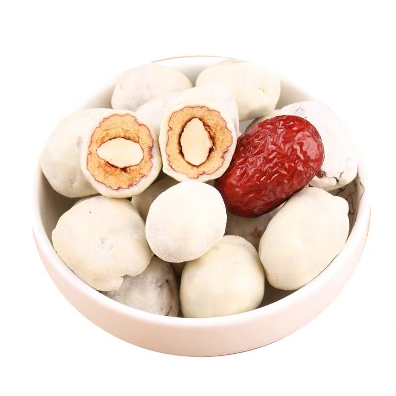 包邮新疆牧民人家奶枣网红奶枣巴旦木仁大杏仁夹心牛奶小枣500g