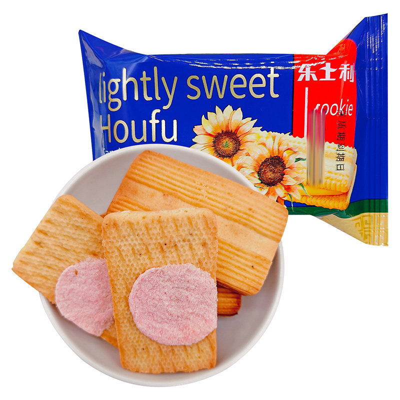 乐士利轻甜厚芙夹心饼干早餐间点