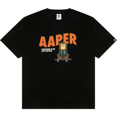 Aape猿人印花休闲潮流短袖T恤