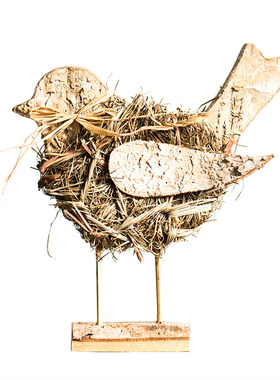 欧式风白桦手工艺品圣诞装饰摆件