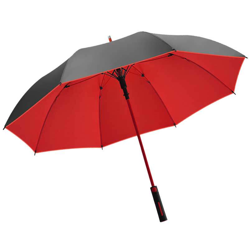 长柄雨伞双层男士大号自动加固暴雨结实抗风黑色商务定制直杆伞男