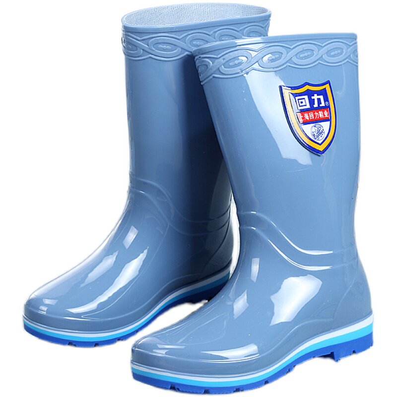 回力雨鞋女士中筒雨靴成人防水鞋秋冬时尚防滑耐磨胶鞋加绒套鞋