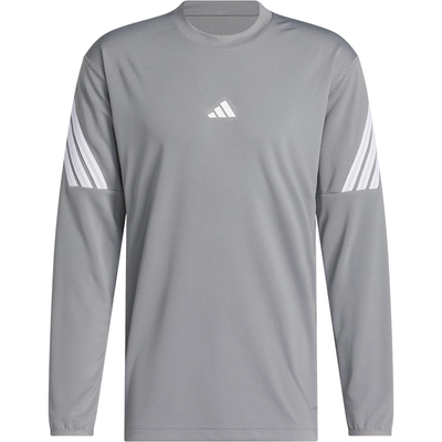 Adidas/阿迪达斯正品春秋男士透气圆领针织篮球训练长袖T恤KB7736