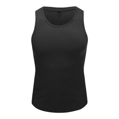 夏季美式运动宽松无袖t恤