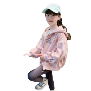 女童春装2026新款外套新款儿童洋气加绒加厚棒球服秋冬款女孩上衣