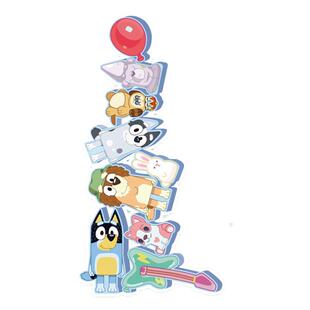 bluey布鲁伊叠叠乐玩偶过家家一家玩具周边公仔讲故事男女生益智