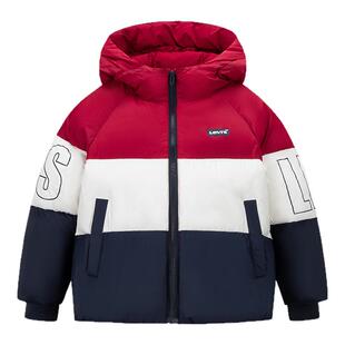 【防泼水】李维斯儿童棉服男童2026新款外套女童保暖面包服棉袄厚