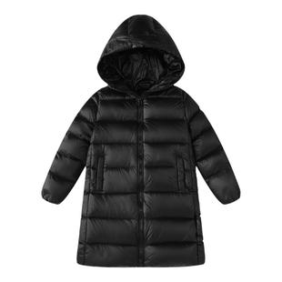新款儿童羽绒服中长款男童女童轻薄加厚长款宝宝小童中童大童冬装