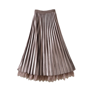 纱裙丝绒半身裙女秋冬季2025新款小个子屁帘下摆百褶长裙裙子半裙