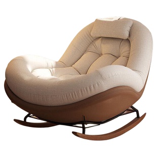 可爱蛋壳摇摇椅2026新款躺椅成人阳台家用客厅休闲单人懒人沙发椅