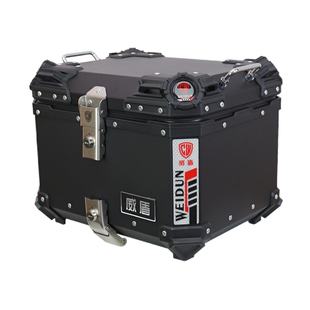 威盾摩托车尾箱镁铝合金通用快拆踏板电动车后备箱防水大容量铝箱