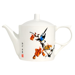 华光国瓷骨瓷陶瓷茶具套装 中式送礼功夫茶具组合套装礼盒装 鸣秋