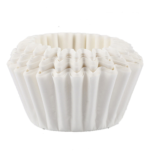 日本进口原桨155/185蛋糕型滤纸漂白碗型过滤纸 波浪型咖啡过滤器