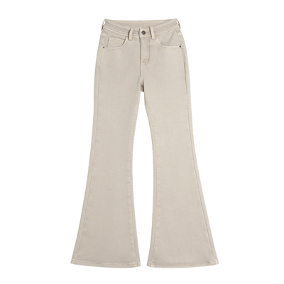 王家有鱼【告白奶茶】2026春夏牛仔裤新款提臀微喇裤女款显瘦裤子