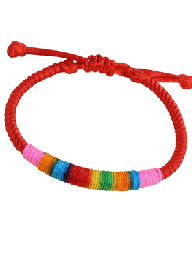 端午五彩绕线粗款手绳成人儿童