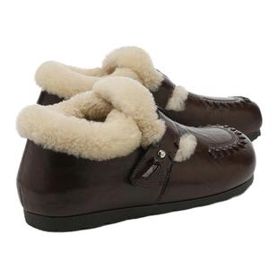 millies妙丽加绒勃肯鞋女款平底内增高保暖棉鞋外穿毛毛鞋子女鞋