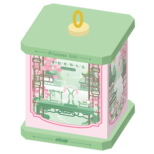 小伶玩具女孩2025新款儿童古风发饰礼盒高级感女童头饰装扮生日礼