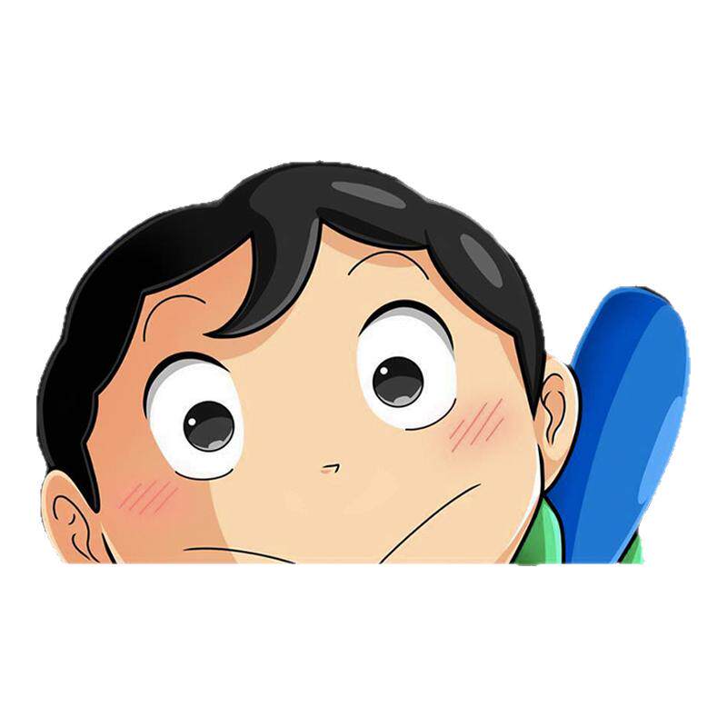探头波吉王子打招呼卡通汽车贴纸动画国王排名车身装饰贴贴画