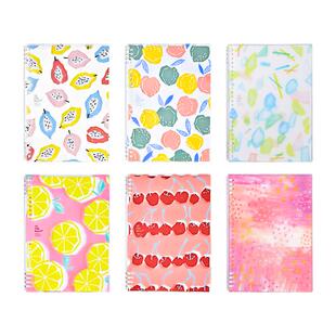 日本锦宫kingjim宫下和kitta限定活页本高颜值封面外壳轻薄水果清新B5活页八孔笔记本可拆卸替芯不硌手记事本