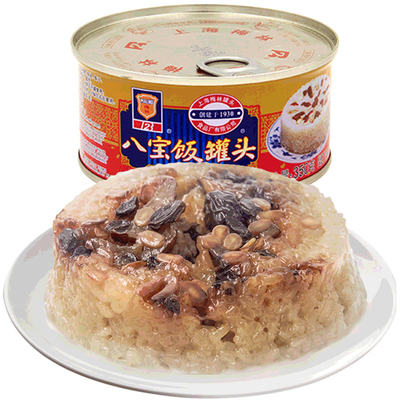 上海梅林350克香糯豆沙八宝饭
