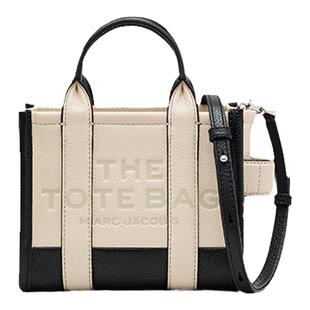 【七夕礼物】MARC JACOBS/莫杰 TOTE 迷你牛皮拼接通勤斜挎托特包