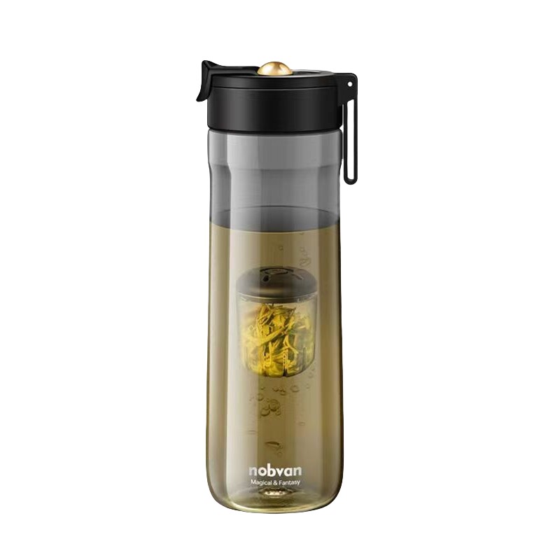 诺百纷弹盖茶水分离磁弹泡茶杯
