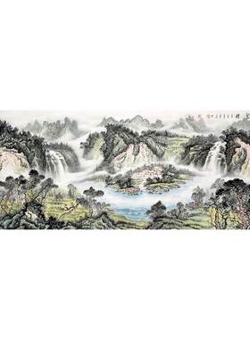 纯手绘高性价比山水画保值保真