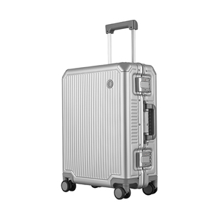 Echolac/爱可乐铝镁合金行李箱女万向轮拉杆箱男全金属旅行登机箱