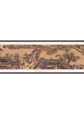 清明上河图山水画客厅茶室国画