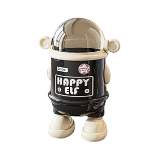 垃圾桶高颜值可爱机器人内外双筒卡通创意客厅卧室大容量带盖纸篓